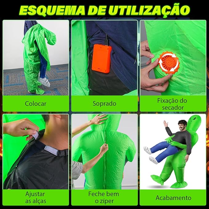 Fantasia Inflável Alienígena